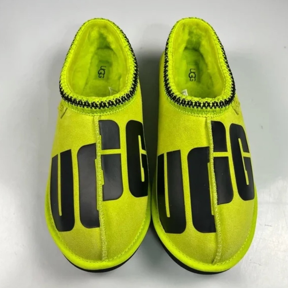 UGG KEY LIME CHOPD SLIPPERS SLIDES SHOES